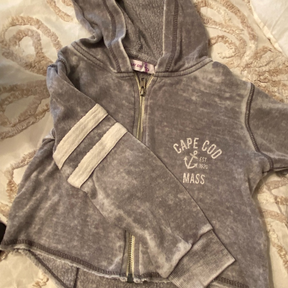 Girls cape cod zip up hoodie.